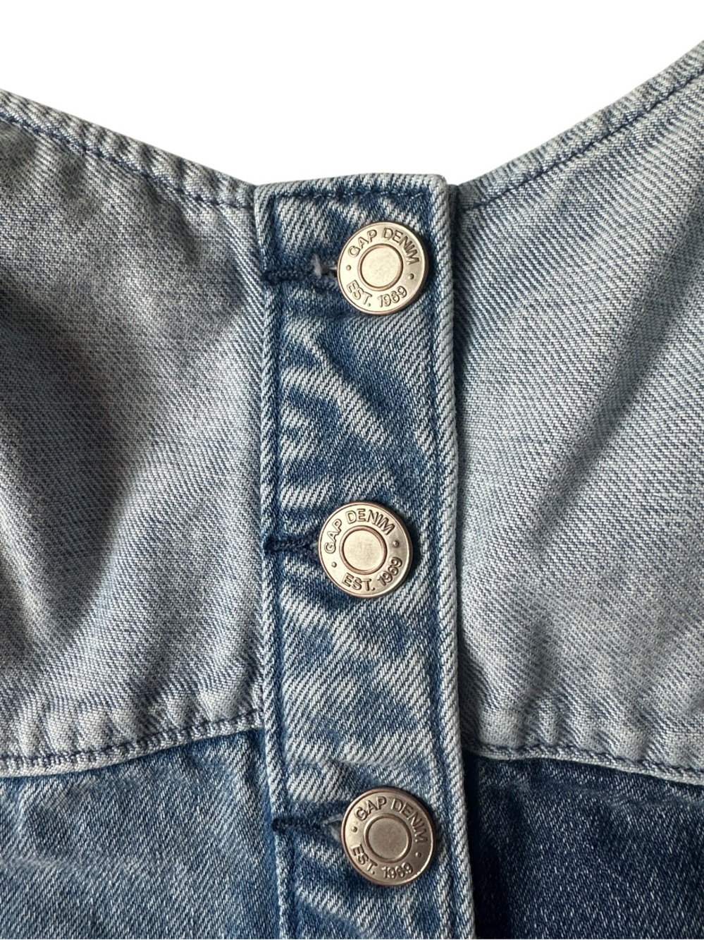 Gap Patchwork Denim Corset Top - Picture 7 of 9